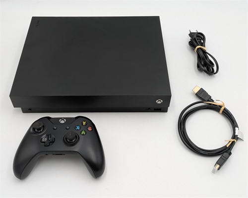 XBOX One X - Black - 1TB HDD - Console - SNR 031131174117 (B Grade) (Used)